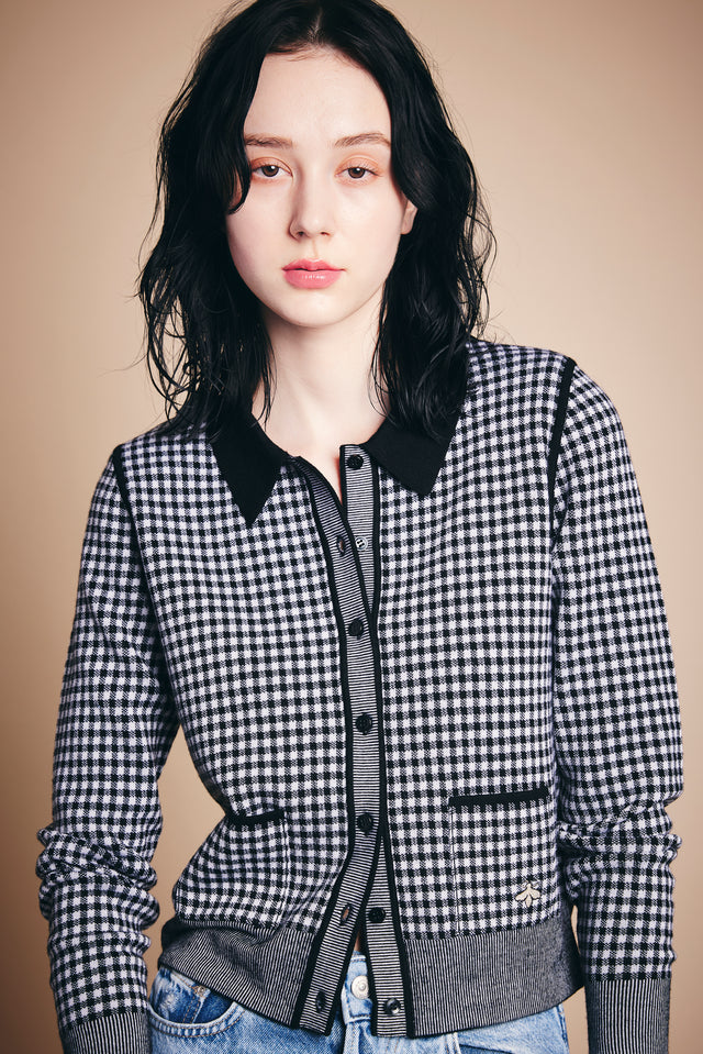 LUXURY GINGHAM【Black×White】