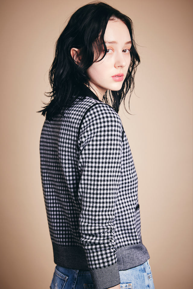 LUXURY GINGHAM【Black×White】