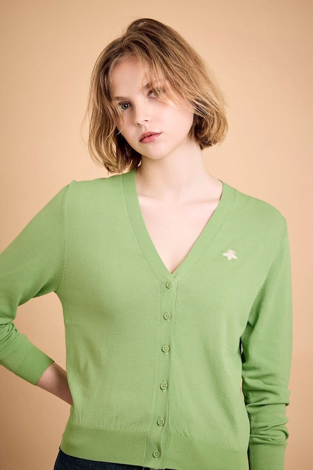 DAISY Vネック【LimeGreen】