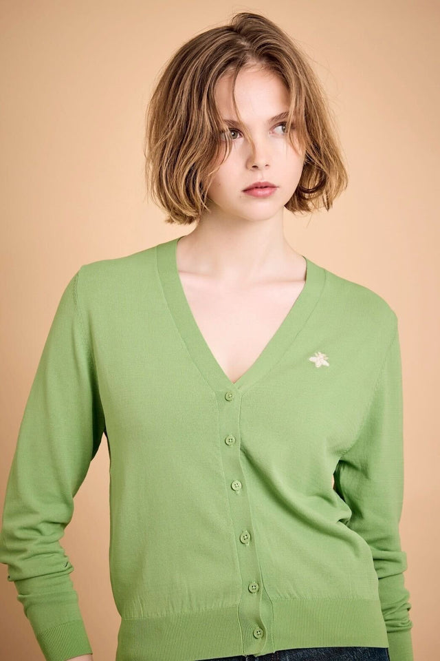 DAISY Vネック【LimeGreen】