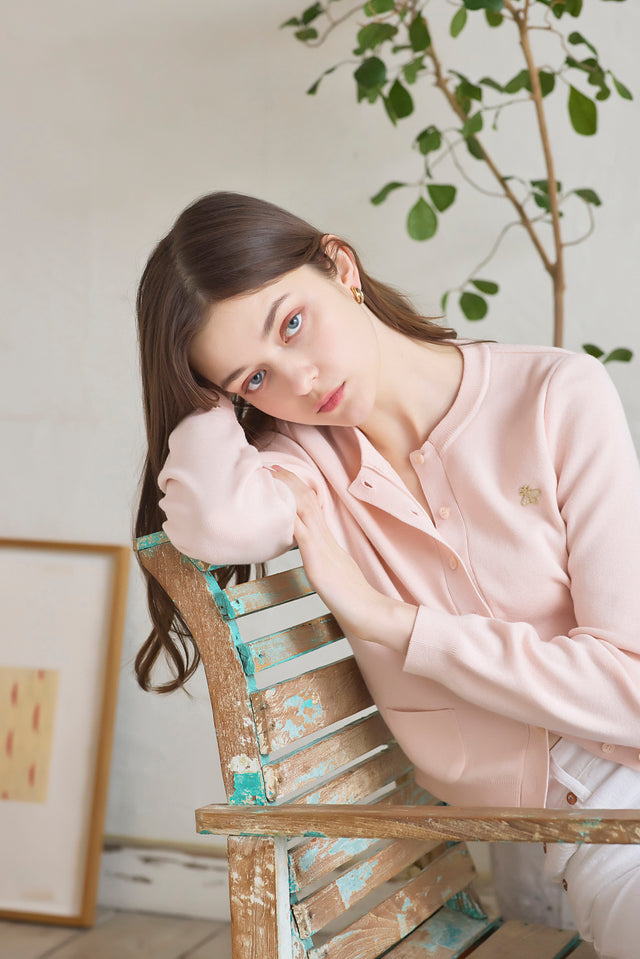 SAKURAカシミヤ混【Powder pink】