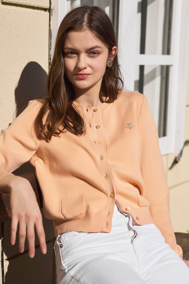 SAKURAカシミヤ混【Powder orange】