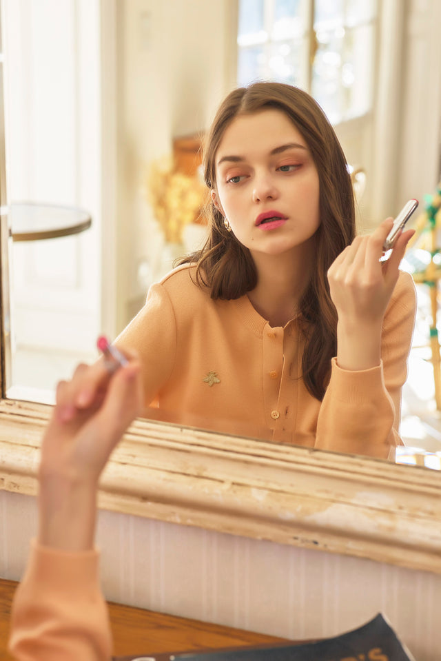 SAKURAカシミヤ混【Powder orange】